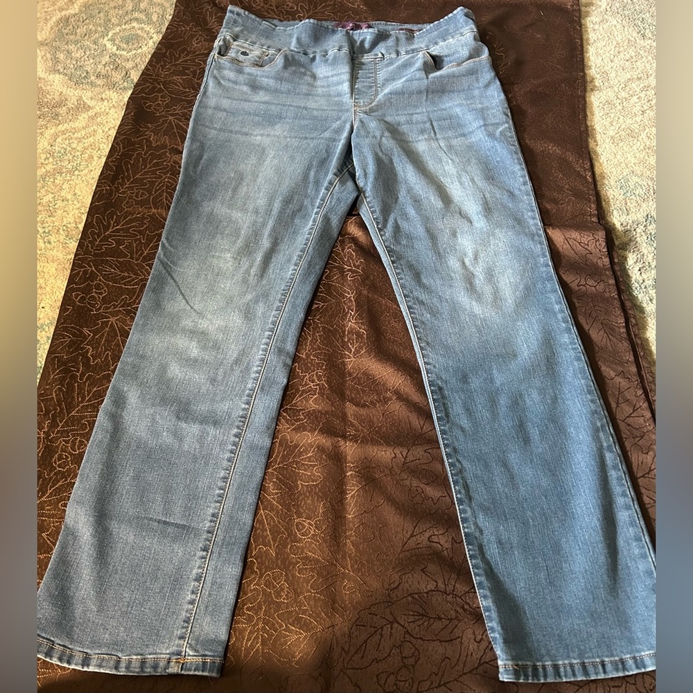 Women’s Gloria Vanderbilt Amanda pull on Light Blue Bootcut Jeans Size 18